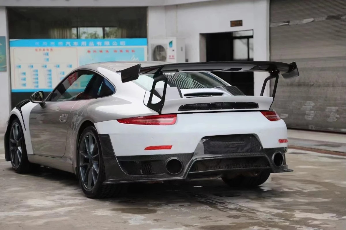 High Quality Car Body Kit for  911 991.1 991.2  to GT2 RS Style Half Carbon Fiber Front Rear Bumper Fenders Hood Spoiler